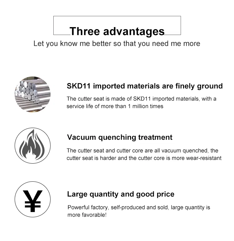 Blok maszynowy do przecięcia terminalnego, blok cięcia form z ostrzem końcowym, cięcie taśmowe, wszelkiego rodzaju narzędzia do cięcia, akcesoria do form blokowych 