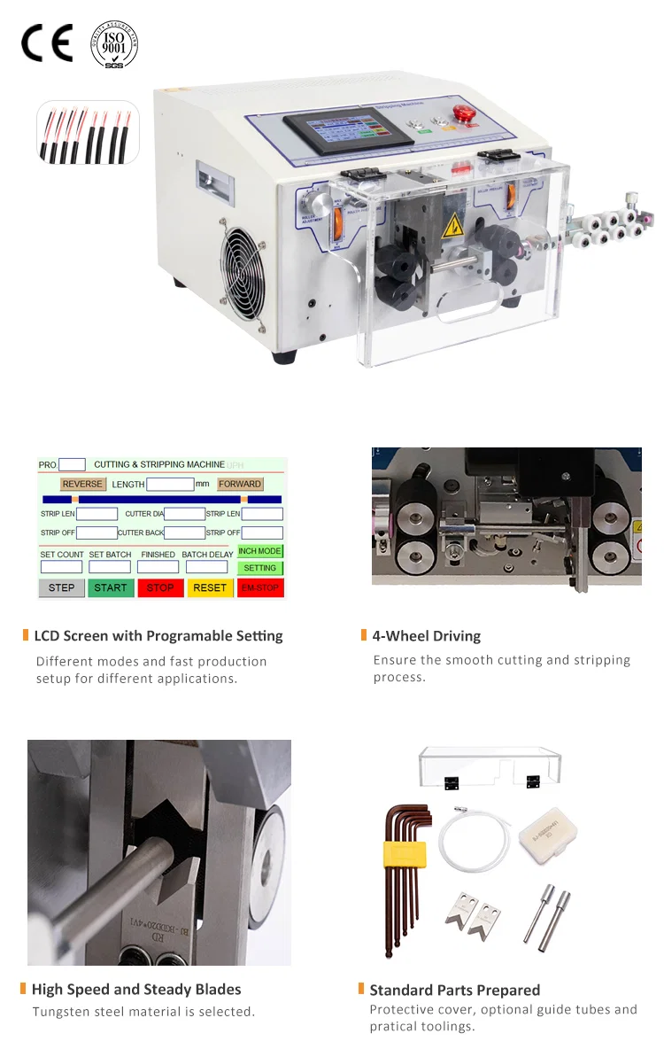 Touch screen control jacket Cable Wire cutting stripping machine (WPM-HT2S), Wire Stripping Machine, Wire Cutting Machine, Stripping Wire Round Sheathed Cable Osłona sterowania ekranem dotykowym Maszyna do cięcia kabli (WPM-HT2S), maszyna do zdziejania drutów, maszyna do cięcia drutu, taśma do zdejmowania drutu z okrągłym kablem