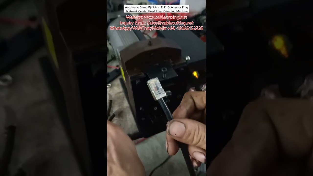 Automatyczna Zaciskarka do Wtyków RJ45 i RJ11 – Maszyna do Zaciskania Głowic Sieciowych