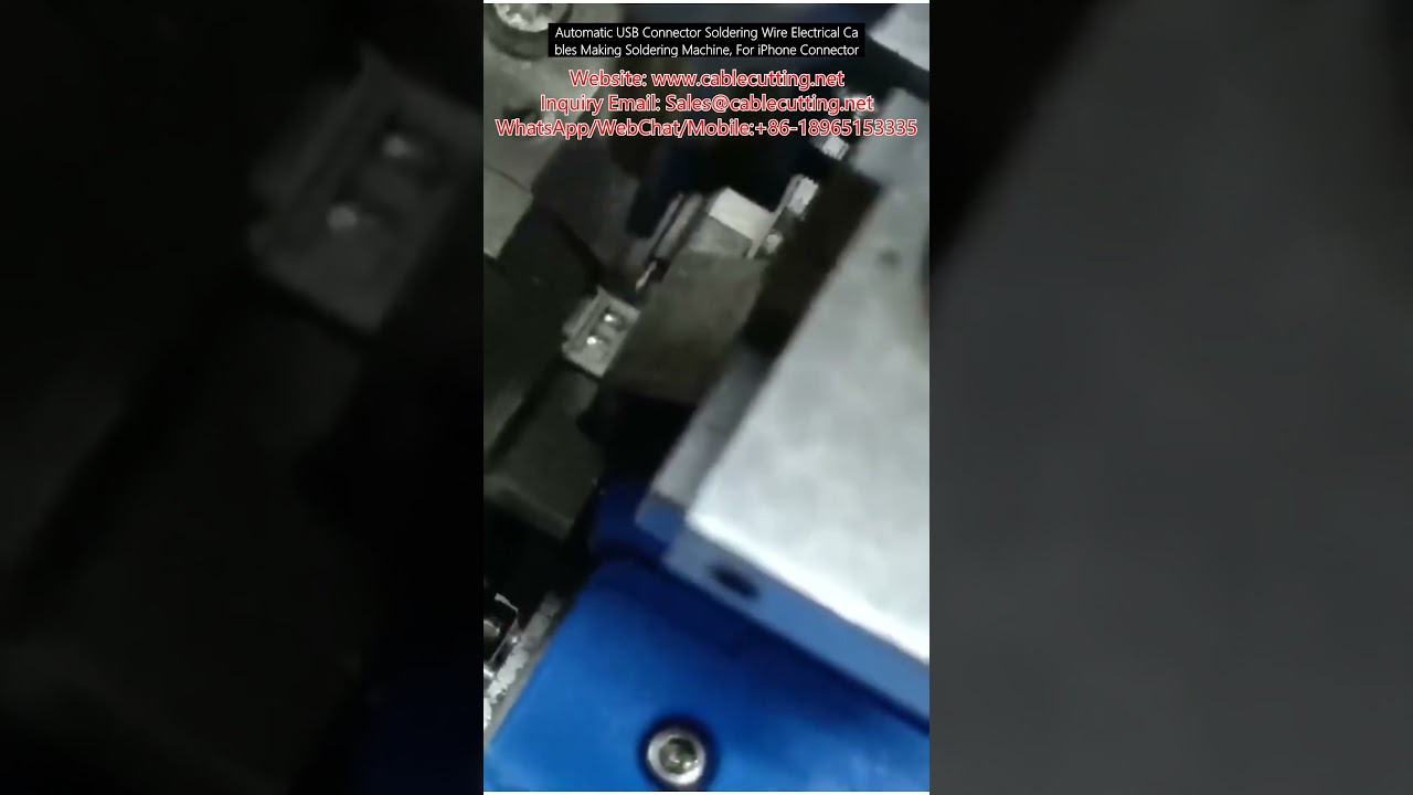 Automatyczna lutownica do złączy USB i kabli elektrycznych – maszyna do produkcji przewodów iPhone