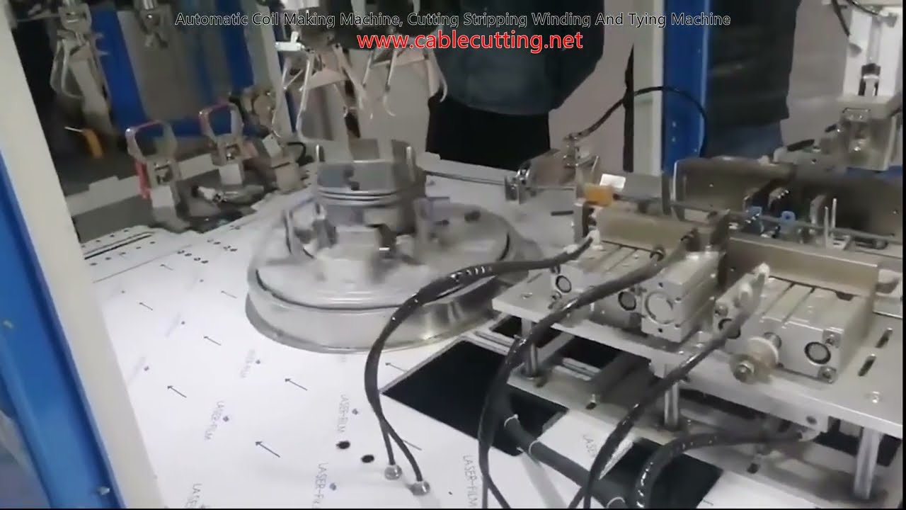 Automatyczna Maszyna do Produkcji Cewek – Cięcie, Zdejmowanie Izolacji, Nawijanie i Wiązanie