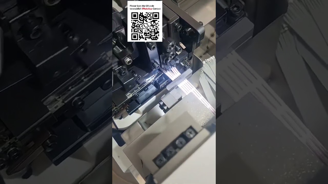 W pełni automatyczna obróbka kabli taśmowych – separacja, cięcie i zaciskanie końcówek | Automatyzacja produkcji