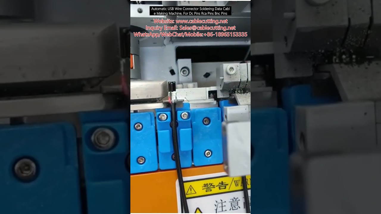 Automatyczna maszyna do lutowania złączy USB i przewodów danych, do pinów DC, RCA, BNC