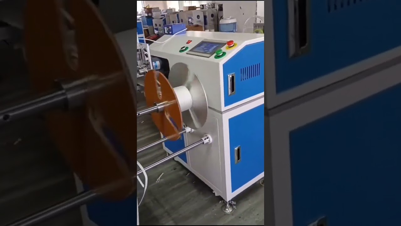 Automatyczna maszyna do liczenia metrażu, przewijania, cięcia na gorąco i zwijania lin – średnica 1-16 mm