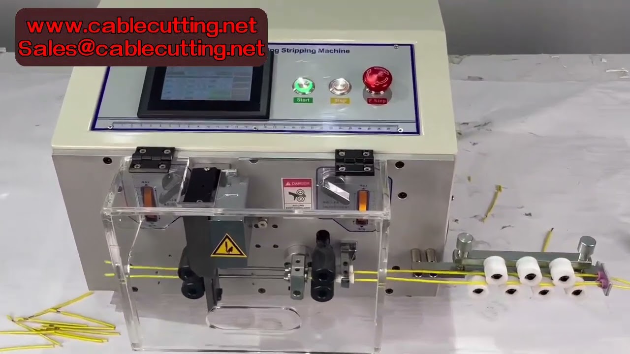Automatyczna regulowana maszyna do zdejmowania izolacji 508MAX 4-kołowe urządzenie do cięcia i obierania kabli 0,2-25mm²
