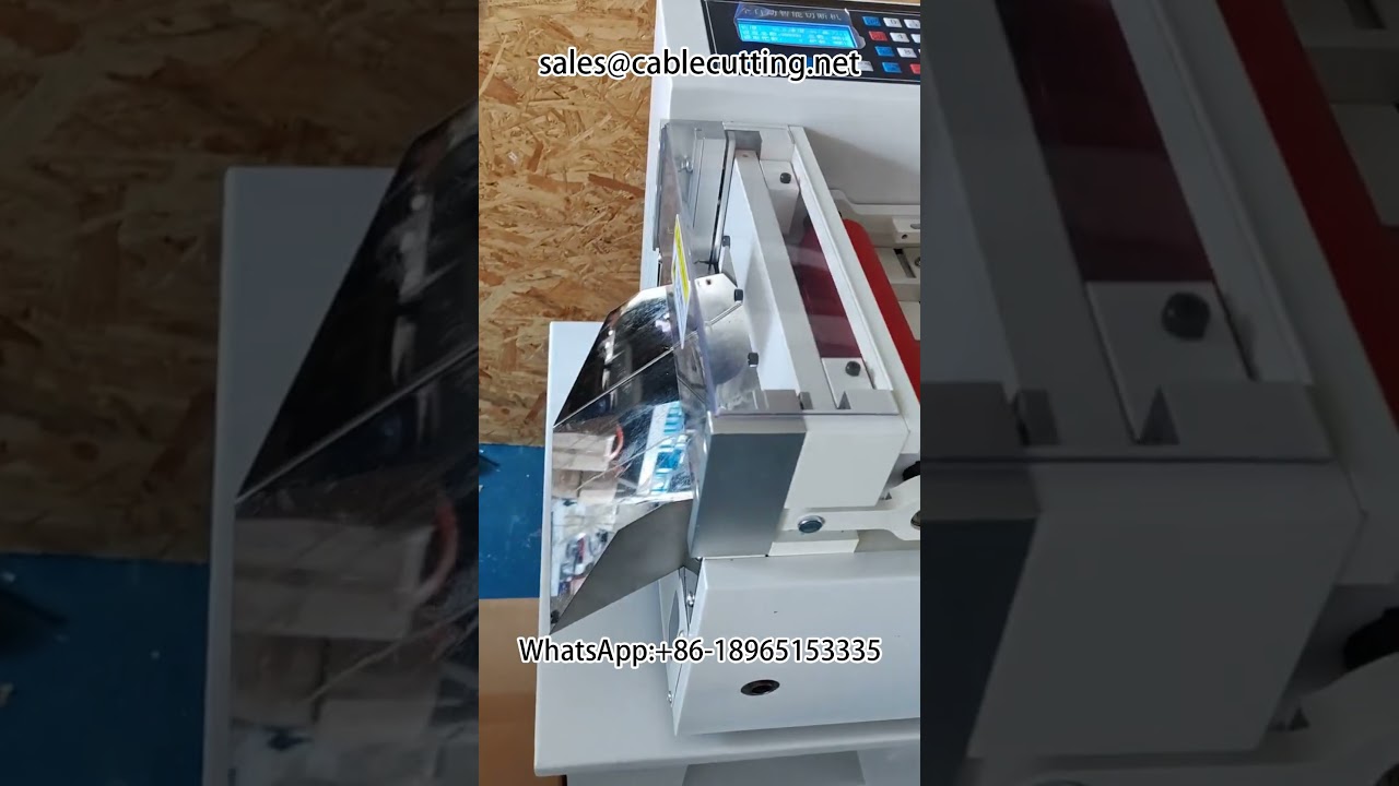 Automatyczna maszyna do cięcia rurek i taśm | tnij rurki termokurczliwe i plecioną miedź