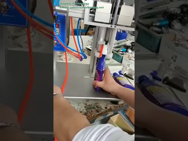 Ręczna maszyna do zamykania i uszczelniania małych fiolek i butelek plastikowych
