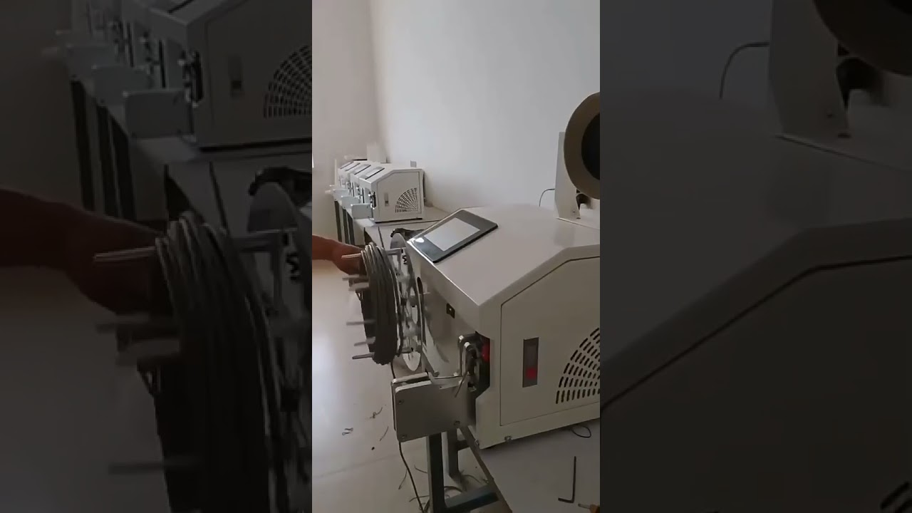 Półautomatyczna maszyna do wiązania drutu – nawijanie i wiązanie zwojów kabli 220V | Maszyna fabryczna