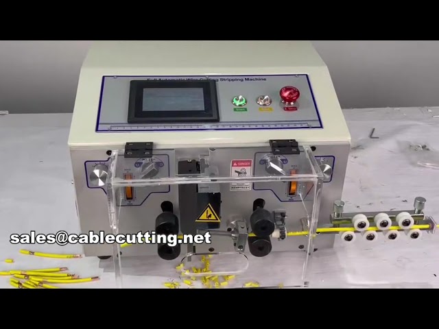 Automatyczna maszyna do cięcia i zdejmowania izolacji przewodów z ekranem dotykowym 0.1-8mm² (WPM-JES)
