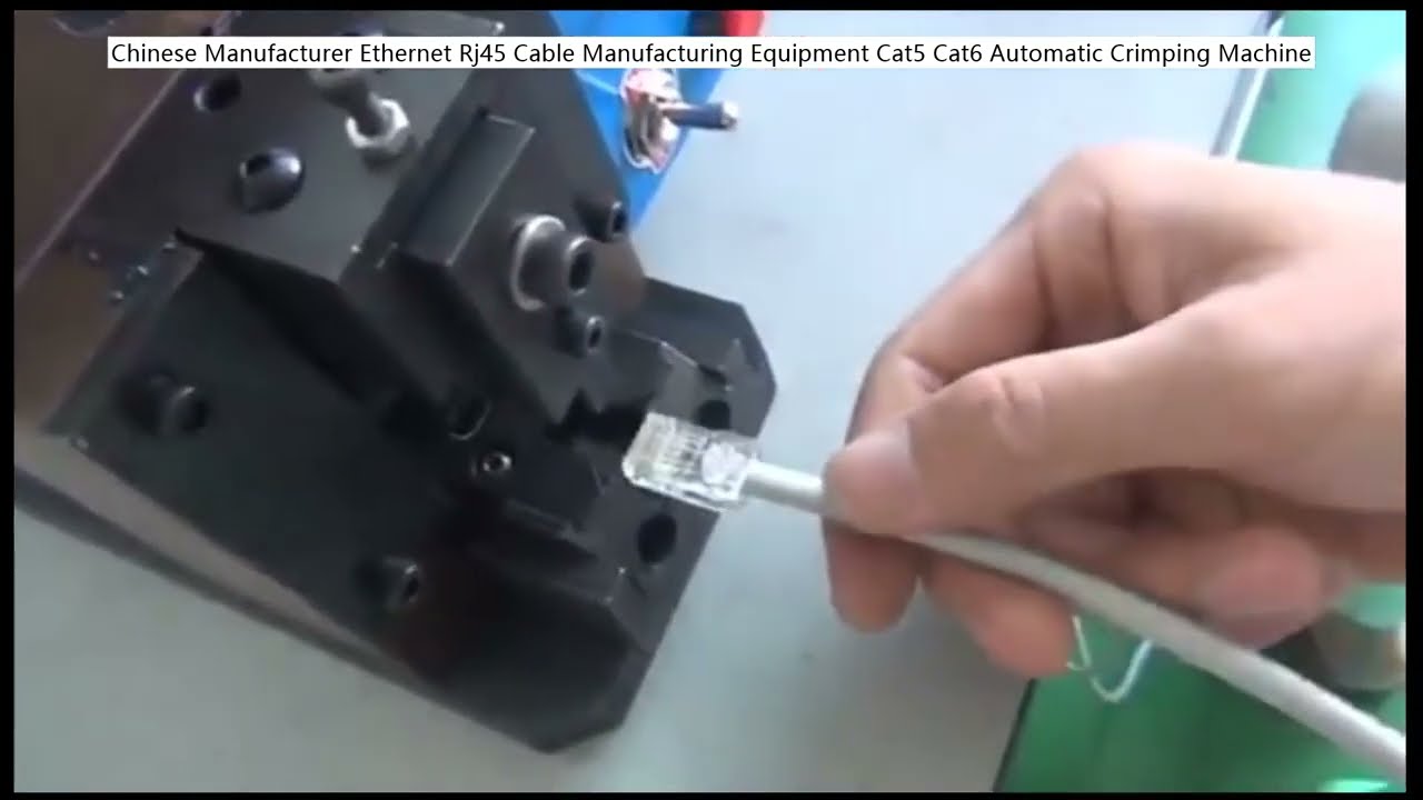 Automatyczna maszyna do zaciskania kabli Ethernet RJ45 Cat5 Cat6