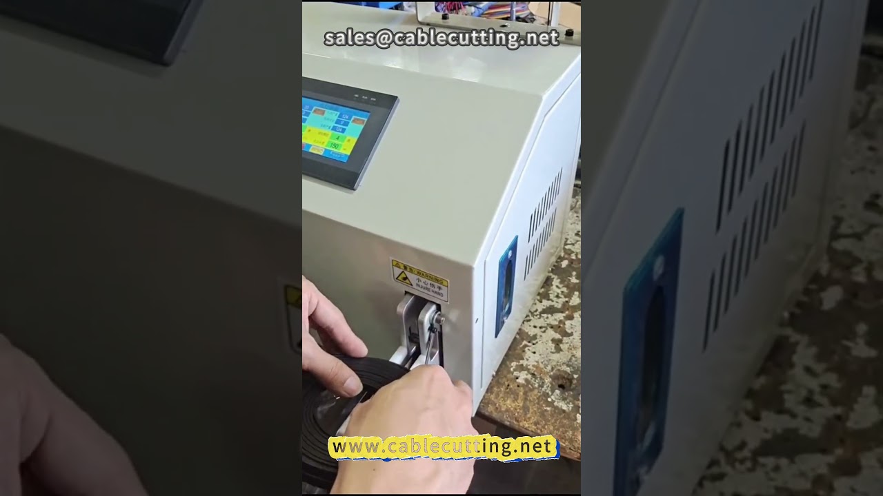 Maszyna do zwijania płaskich kabli sieciowych 52 | Automatyczne wiązanie i pakowanie kabli